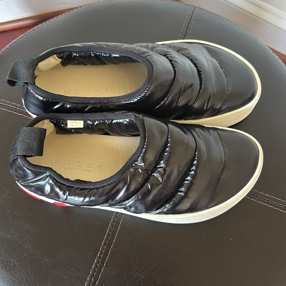 Marni Black and White Loafers